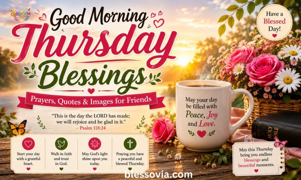 130+ Good Morning Thursday Blessings, Prayers, Quotes & Images for Friends