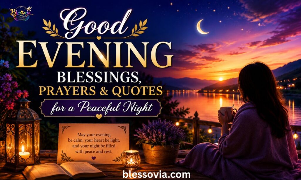 150+ Good Evening Blessings, Prayers & Quotes for a Peaceful Night