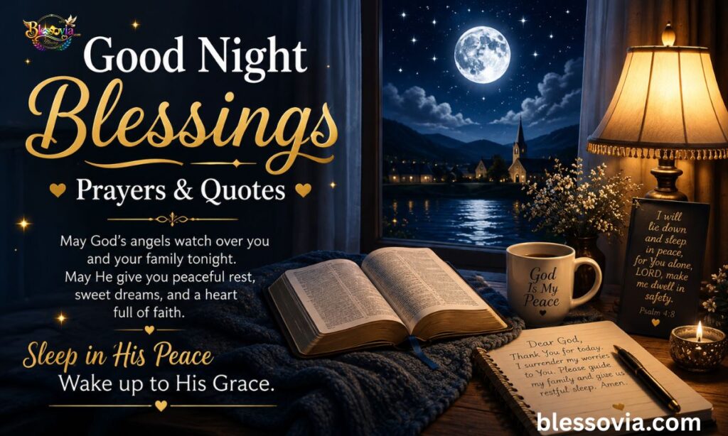 155+ Good Night Blessings, Prayers & Quotes for Restful Sleep