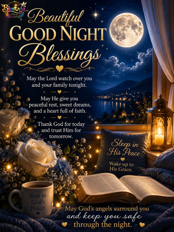 Beautiful Good Night Blessings