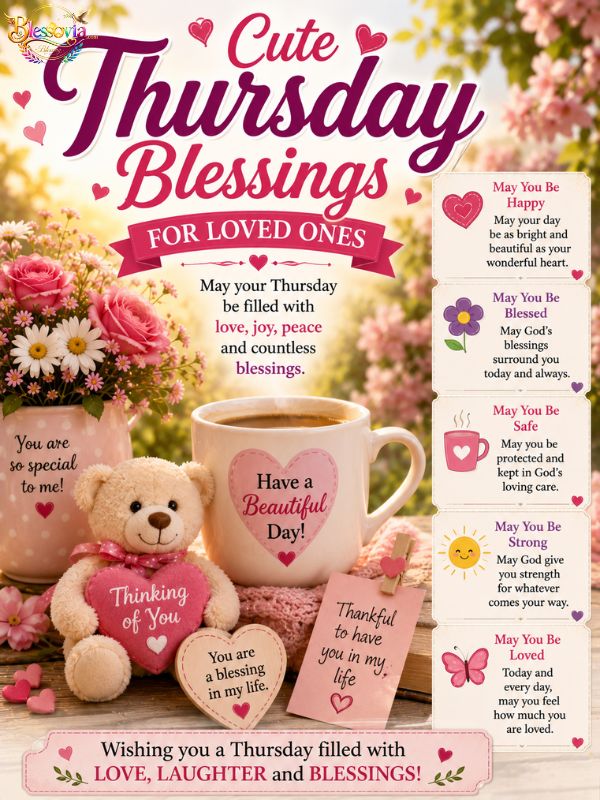 Cute Thursday Blessings for Loved Ones