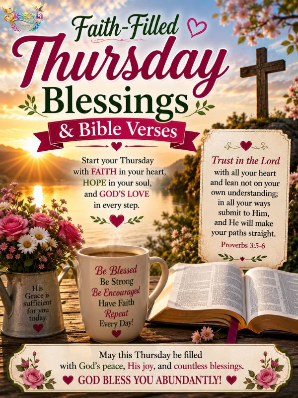 Faith-Filled Thursday Blessings & Bible Verses