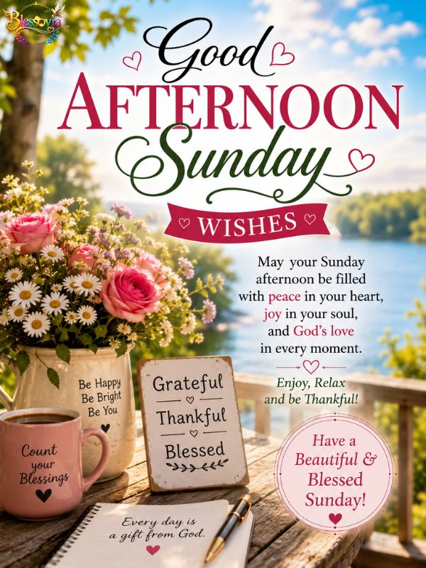 Good Afternoon Sunday Wishes