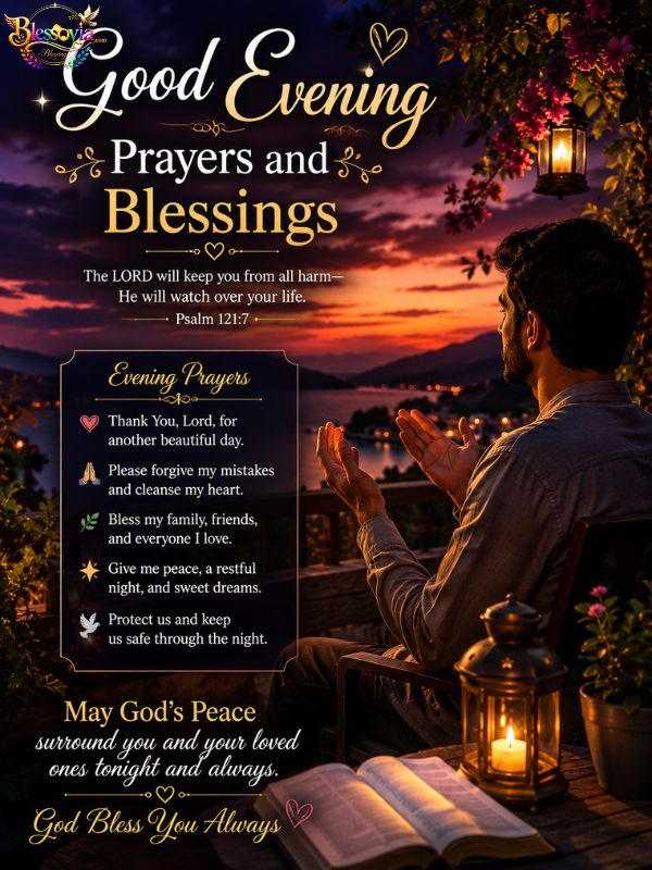 Good Evening Prayers and Blessings