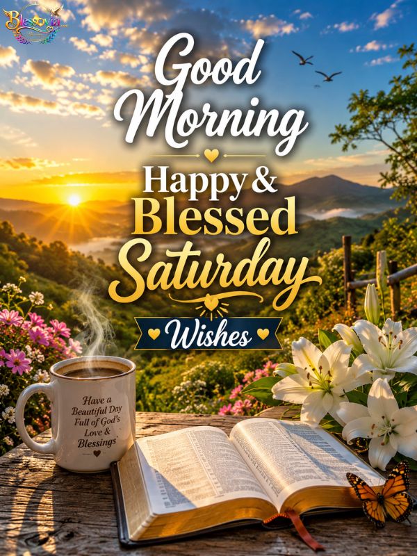 Good Morning Happy & Blessed Saturday Wishes