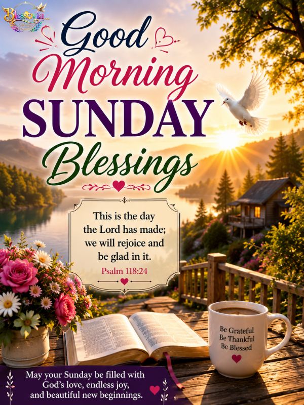 Good Morning Sunday Blessings Images and Quotes