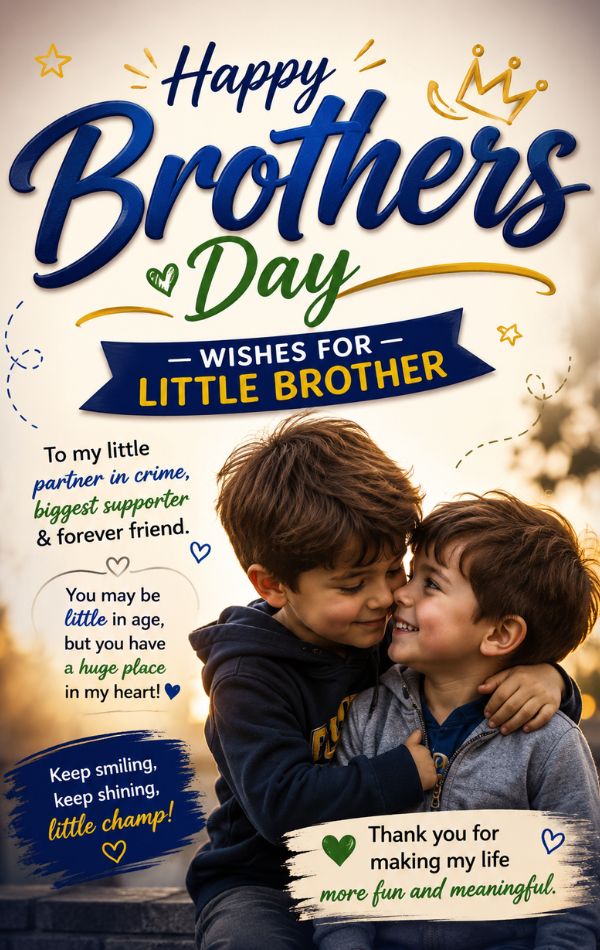 Happy Brothers Day Wishes for Little Brother