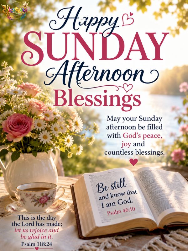Happy Sunday Afternoon Blessings