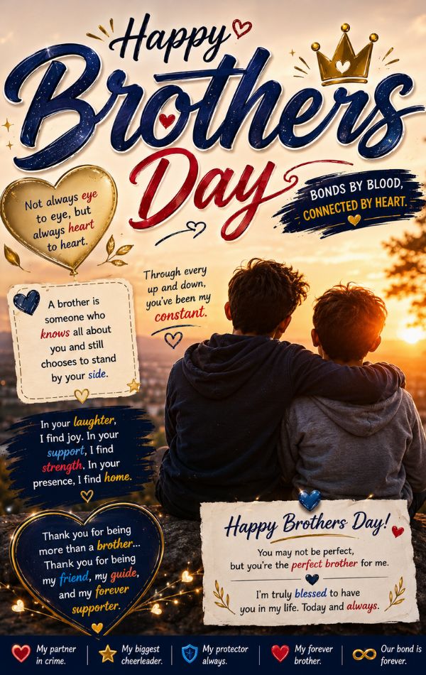 Heart Touching Brothers Day Wishes