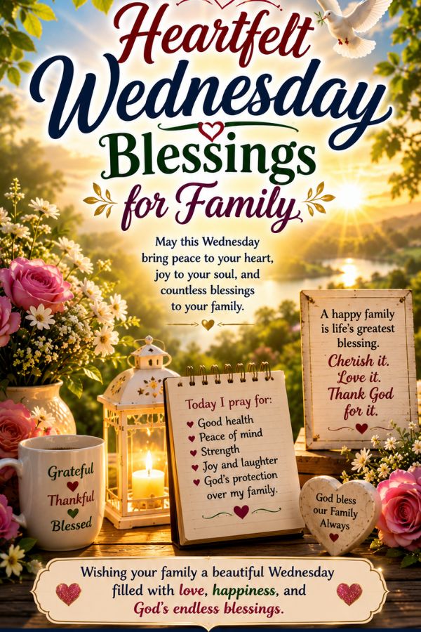 Heartfelt Wednesday Blessings for Family