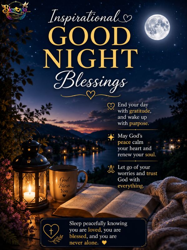 Inspirational Good Night Blessings