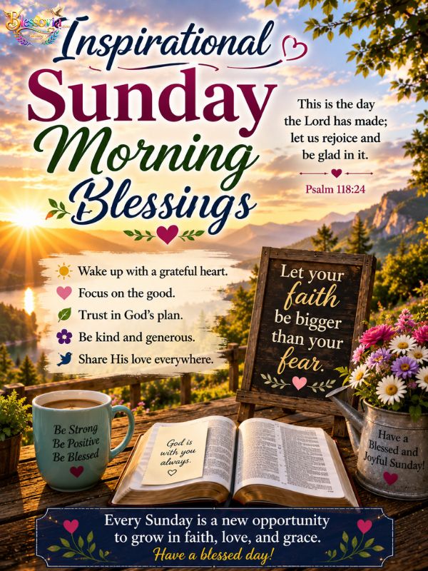 Inspirational Sunday Morning Blessings