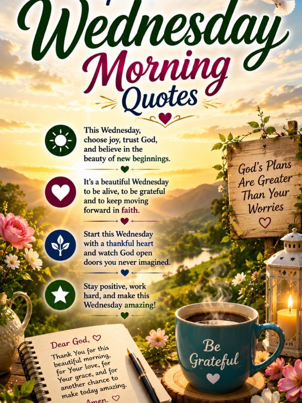 Inspirational Wednesday Morning Quotes