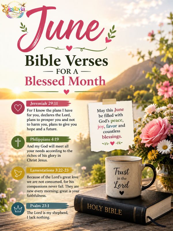 June Bible Verses for a Blessed Month