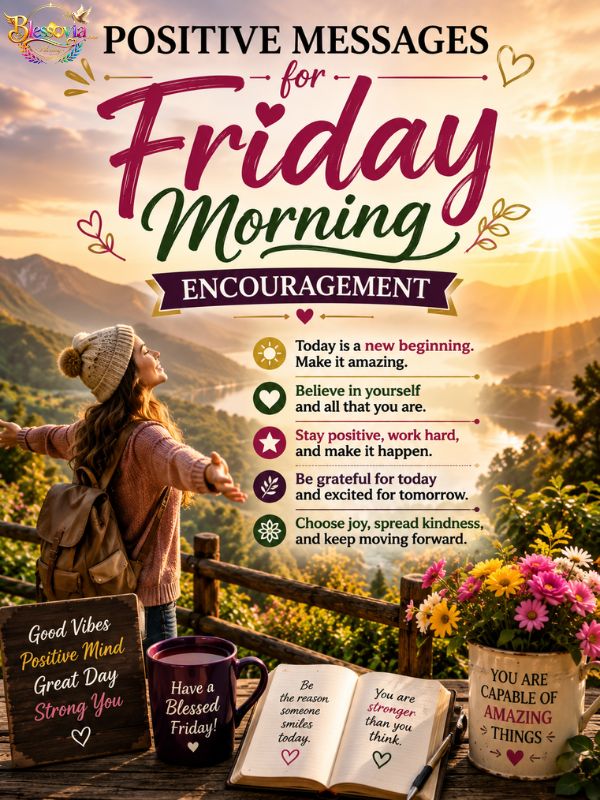 Positive Messages for Friday Morning Encouragement
