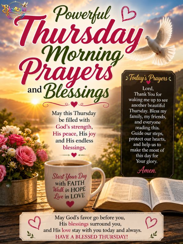 Powerful Thursday Morning Prayers and Blessings