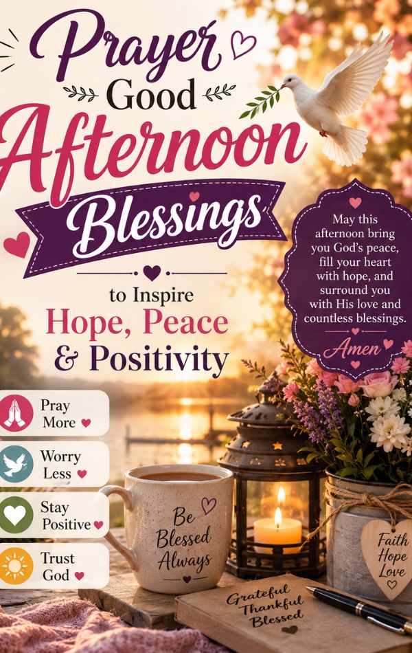 Prayer Good Afternoon Blessings to Inspire Hope, Peace & Positivity