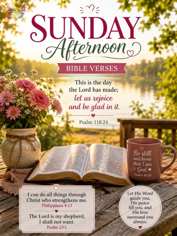 Sunday Afternoon Bible Verses