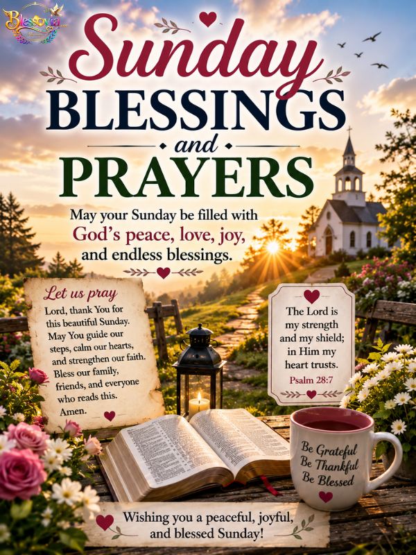 Sunday Blessings and Prayers