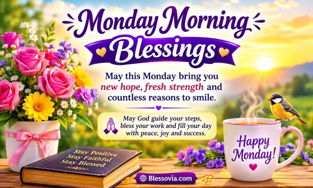 140+ Monday Morning Blessings Prayers, Quotes & Positive Messages