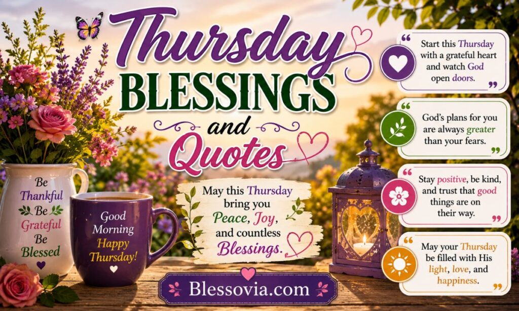 150+ Thursday Blessings and Quotes for a Joyful, Blessed Morning