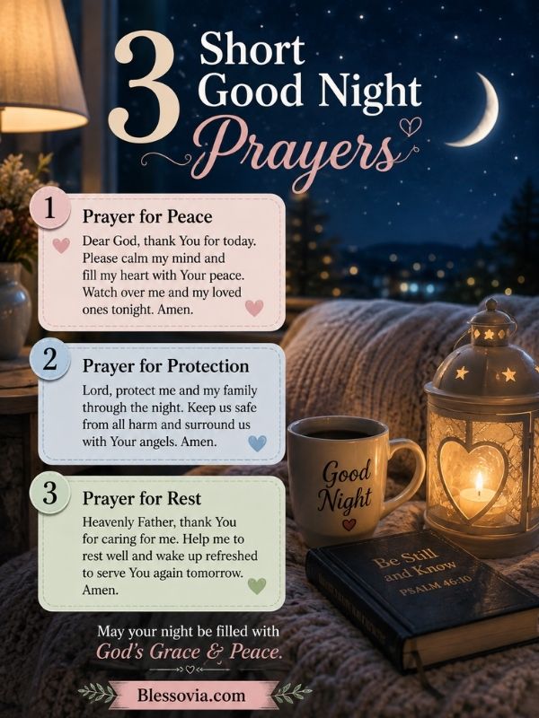 3 Short Good Night Prayers