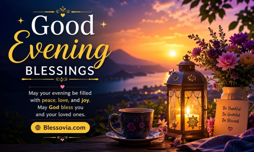 85+ Good Evening Blessings and Prayers for Peace & Gratitude