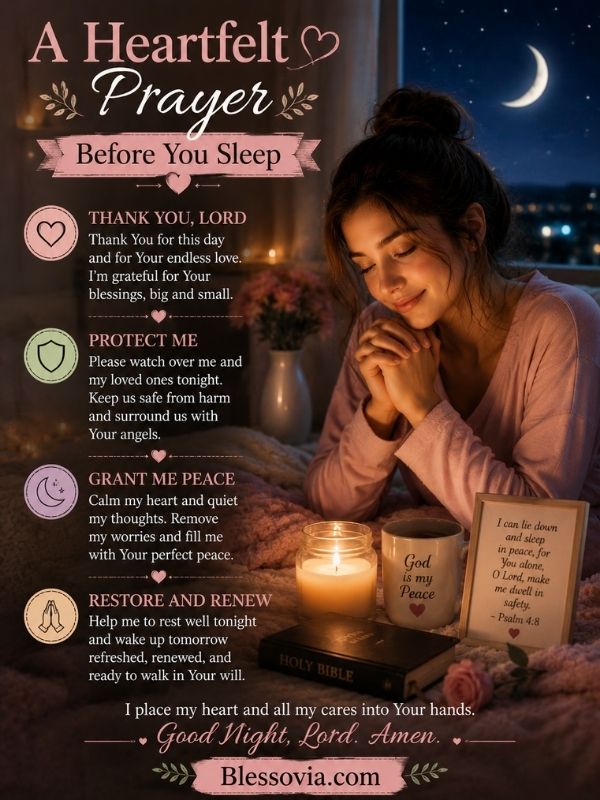 A Heartfelt Prayer Before You Sleep