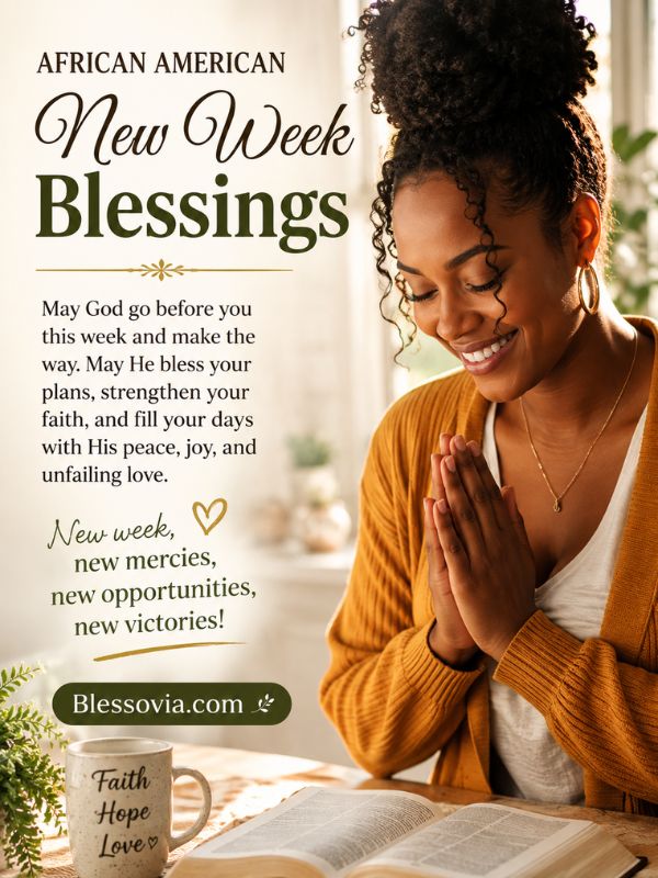 African American New Week Blessings