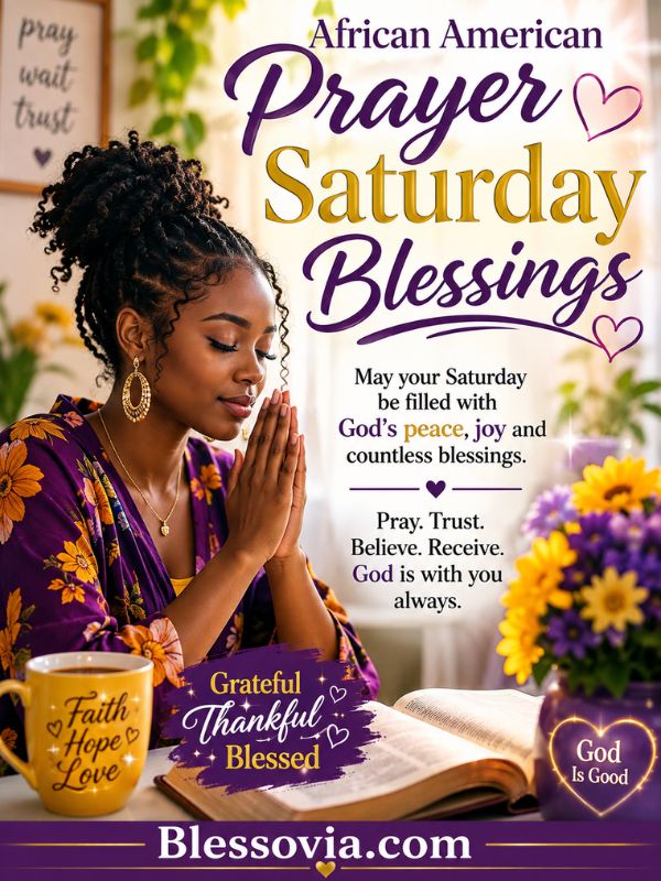 African American Prayer Saturday Blessings