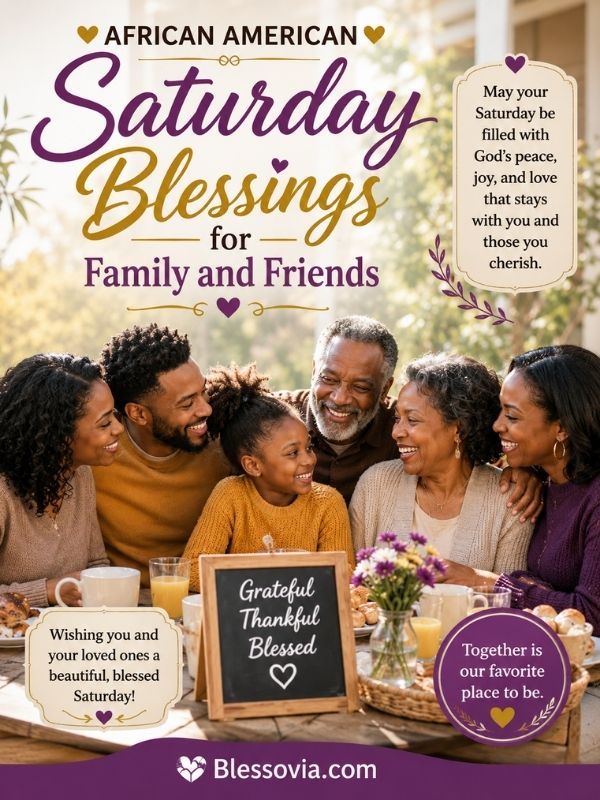 African American Saturday Blessings for Family and Friends