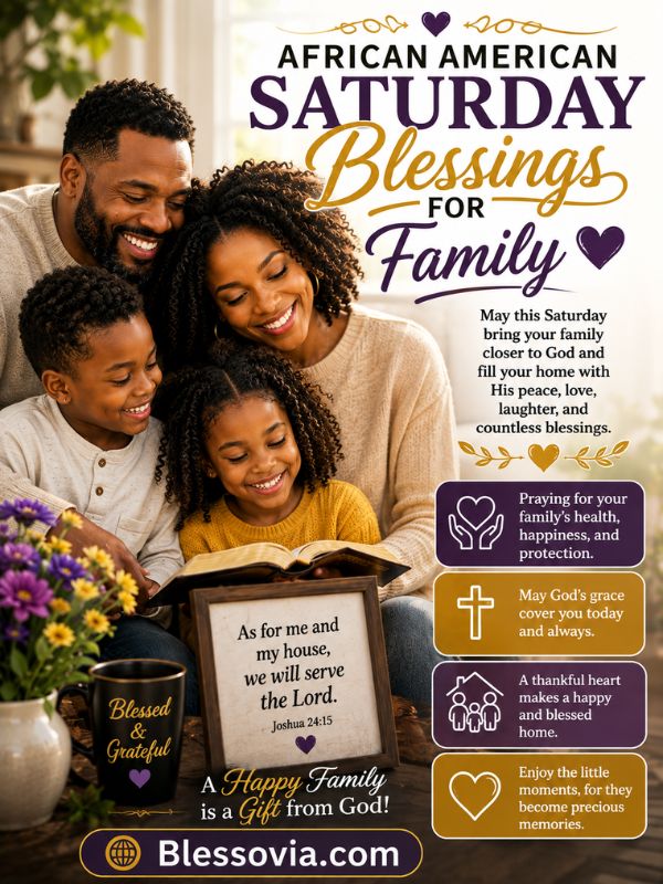 African American Saturday Blessings for Family