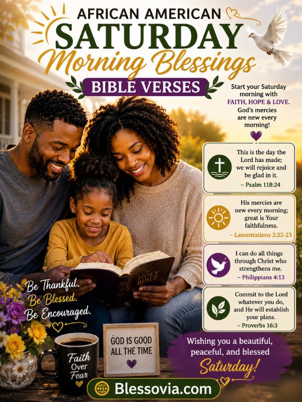 African American Saturday Morning Blessings Bible Verses
