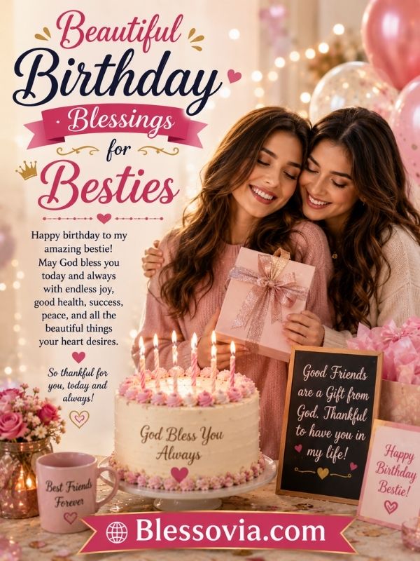 Beautiful Birthday Blessings for Besties