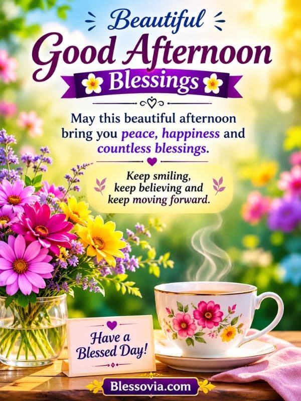 Beautiful Good Afternoon Blessings