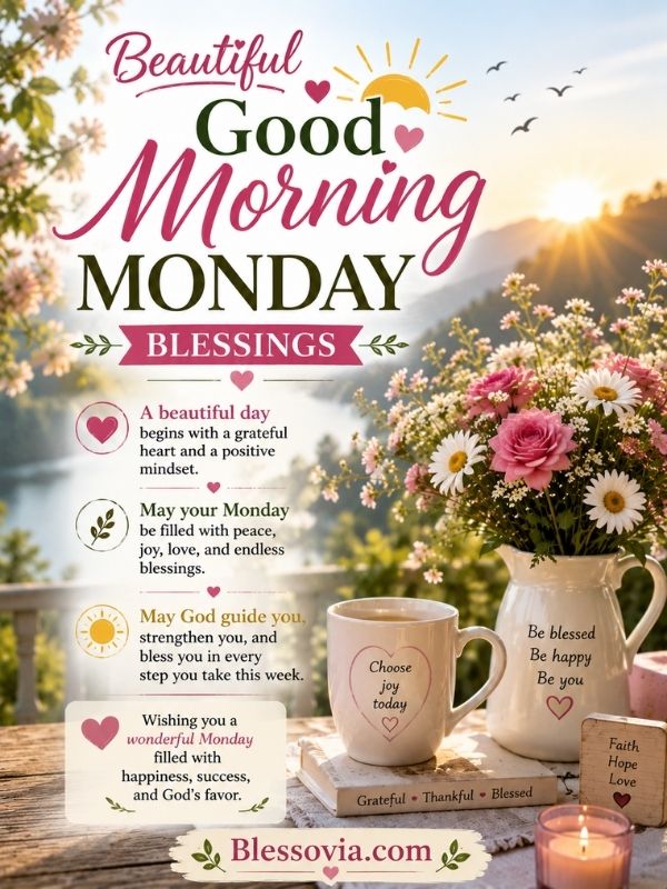 Beautiful Good Morning Monday Blessings