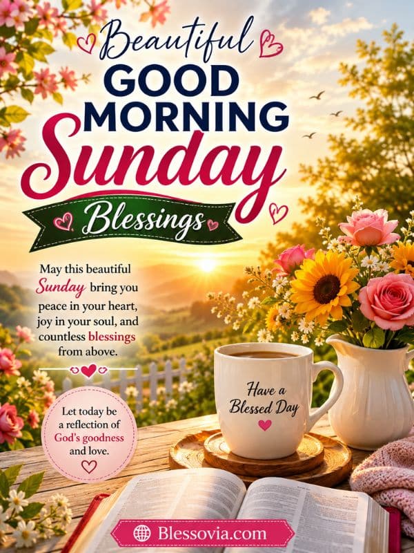 Beautiful Good Morning Sunday Blessings