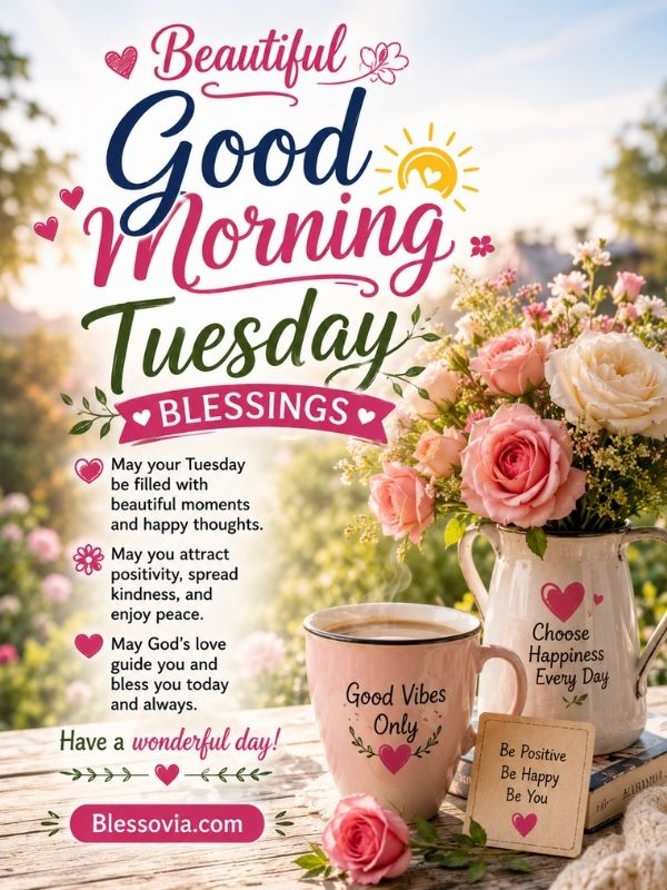Beautiful Good Morning Tuesday Blessings
