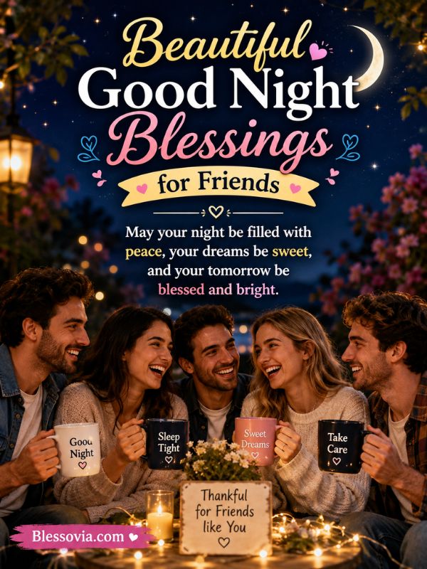 Beautiful Good Night Blessings for Friends