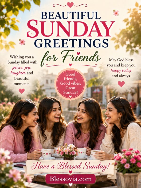 Beautiful Sunday Greetings for Friends