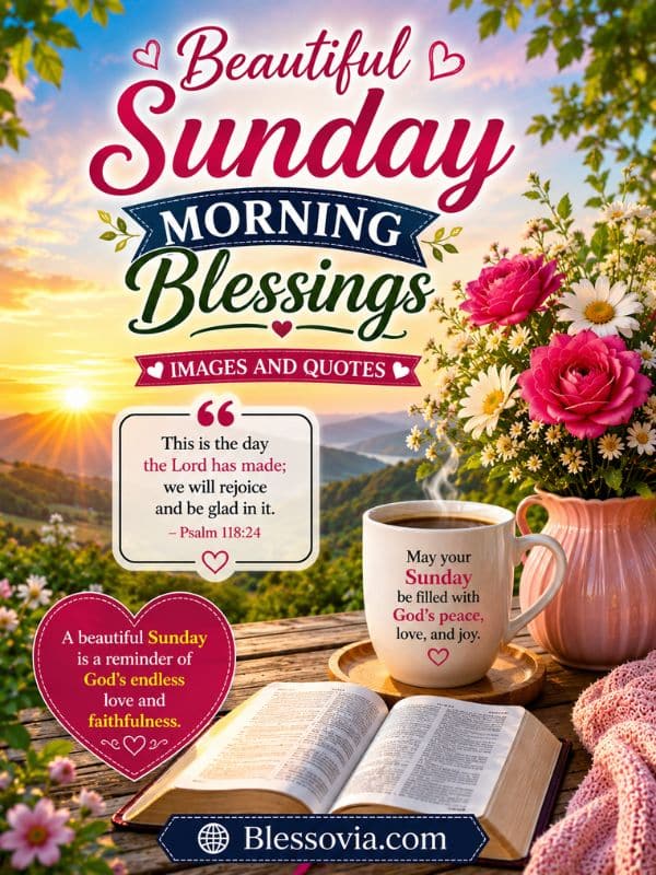 Beautiful Sunday Morning Blessings Images and Quotes