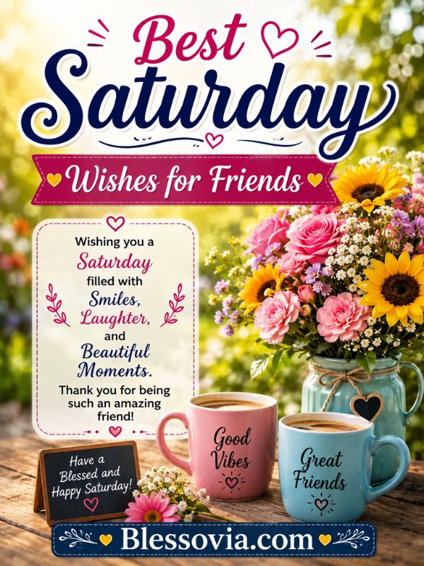 Best Saturday Wishes for Friends