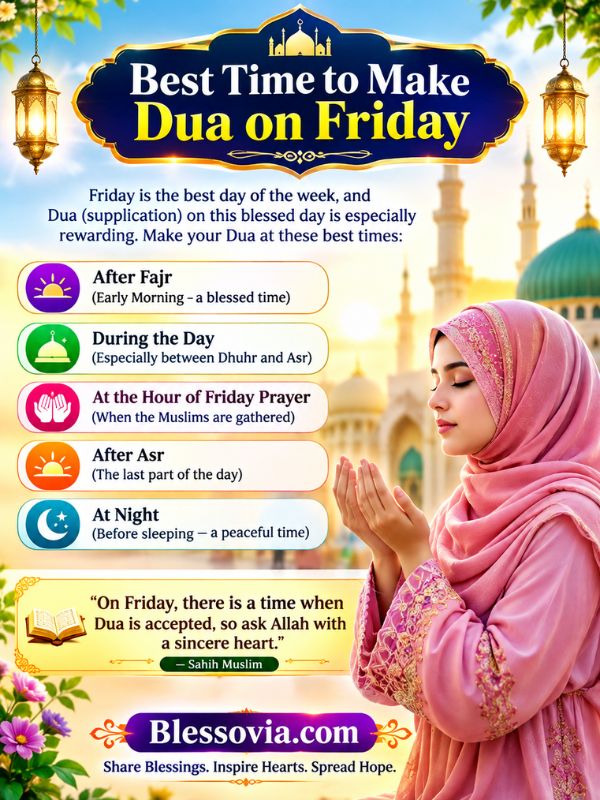 Best Time to Make Dua on Friday