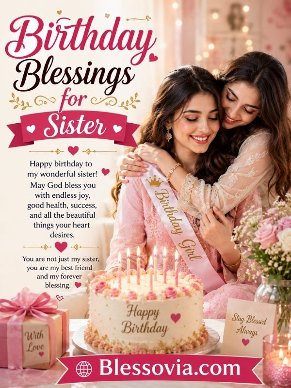 Birthday Blessings for Sister