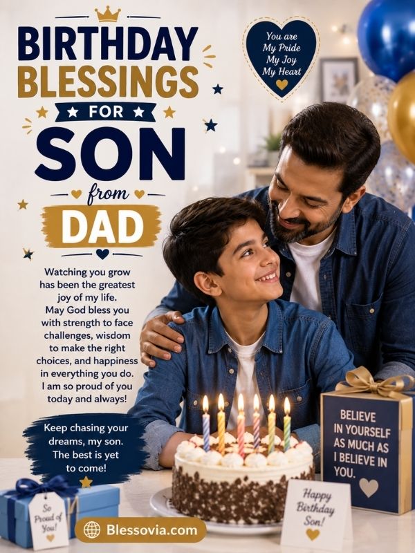 Birthday Blessings for Son from Dad