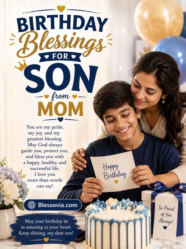 Birthday Blessings for Son from Mom