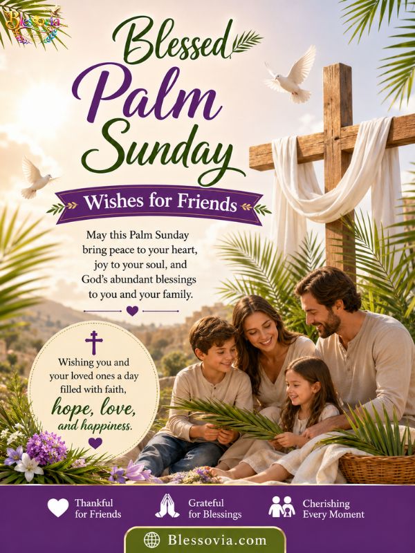 Blessed Palm Sunday Wishes for Friends