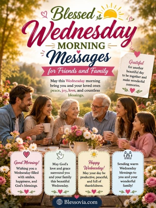 Blessed Wednesday Morning Messages for Friends and Family