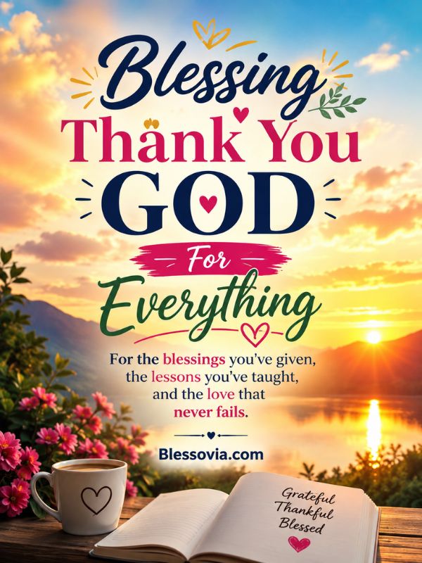 Blessing Thank You God For Everything
