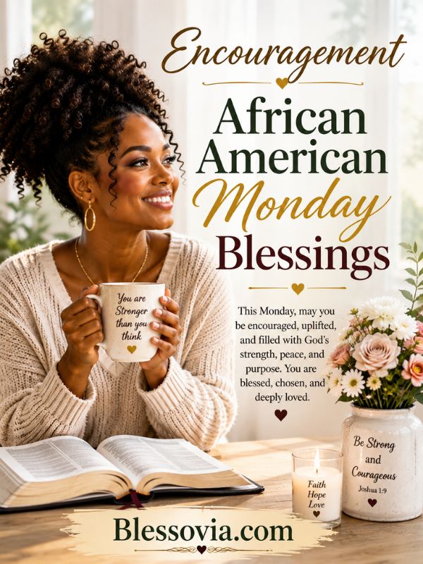 Encouragement African American Monday Blessings